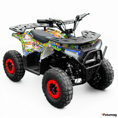 Квадроцикл MOTAX Grizlik Midi E1000 BW Граффити