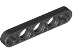 Technic, Liftarm Thin 1 x 5 - Axle Holes, Black (11478 / 6030286 / 6327028)