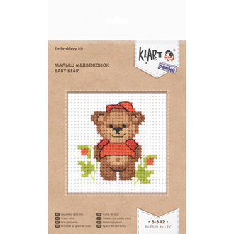 Набор для вышивания Klart Малыш медвежонок, 8-342