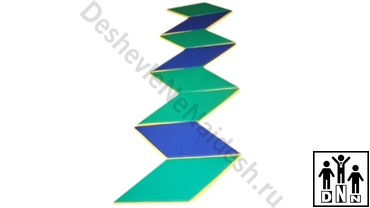 дорожка зиг-заг зеленый-синий