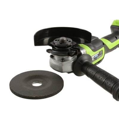 Угловая шлифовальная машина, аккумуляторная Greenworks GD24AG, 24V, АКБ 4 Ач, ЗУ