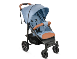 Коляска прогулочная Nuovita Corso Denim, Nero/Джинсовый, Черный