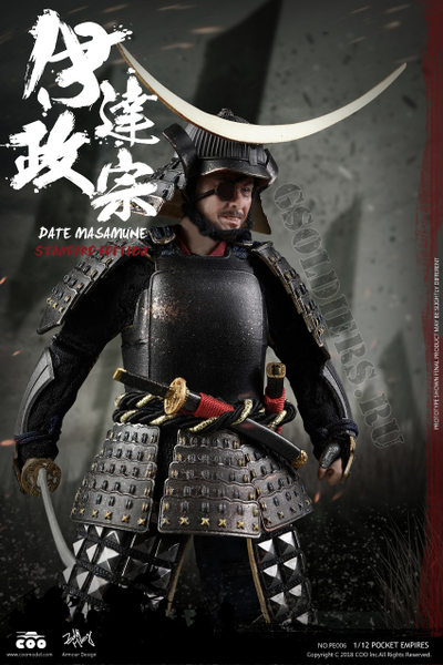 Самурай Датэ Масамунэ, фигурка 1/12 PALM EMPIRES DATE MASAMUNE (EXCLUSIVE EDITION) (PE007) COOMODEL
