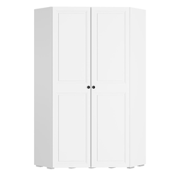 Софт Шкаф угловой ШКУ-01 (1104*2176*1104мм), белый/эмаль белая