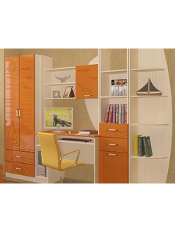 Детская стенка Юниор-2 разные цвета  МФ Миф