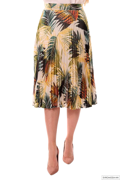 Юбка плиссе из вискозного шелка Pretty One 7414