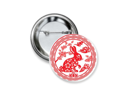 Значок закатной год Кролика №3