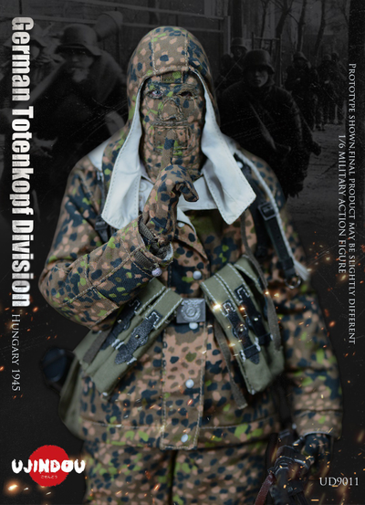 Немецкий разведчик в Венгрии, 1945 г - КОЛЛЕКЦИОННАЯ ФИГУРКА 1/6 WW2 German Totenkopf Division Hungary 1945 (UD9011) - UJINDOU