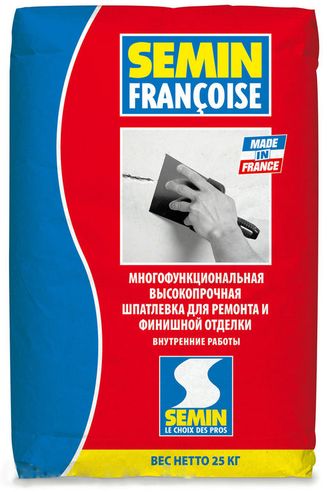 Francoise 1,5 кг Высокопрочная трещиностойкая шпатлевка