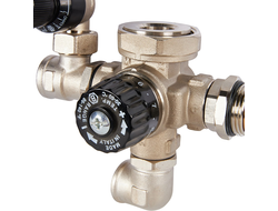 Насосно-смесительный узел STOUT с термостатическим клапаном и байпасом, без насоса Италия