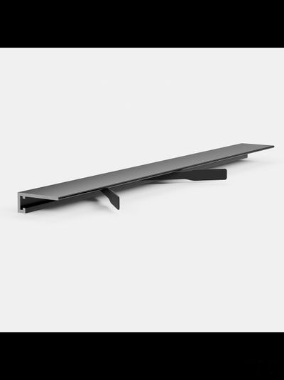 Щелевой плинтус PRO DESIGN MINI 7067  RAL 9005 черный