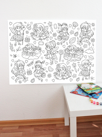 ПЛАКАТ ДЛЯ РИСОВАНИЯ "РАСКРАСКА"