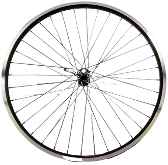 Колесо перед. 26”, RB DH18, 36H, Shunfeng, эксц., V-br., черно-сереб.