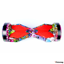 Гироскутер Smart Balance Transformer LED 8 дюймов Граффити Розовый