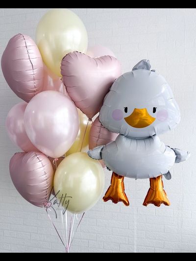 Набор шаров с гелием &quot;Гусь-обнимусь&quot;