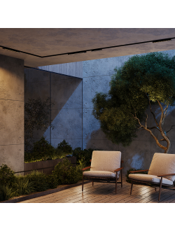 Уличный трековый светильник Points Exility IP 3000К 12Вт 36° черный, O-TR02-2-S-12WB3K, Maytoni