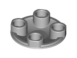 ! Б/У - Plate, Round 2 x 2 with Rounded Bottom (Boat Stud), Light Bluish Gray (2654 4211372 4276273 4278273) - Б/У