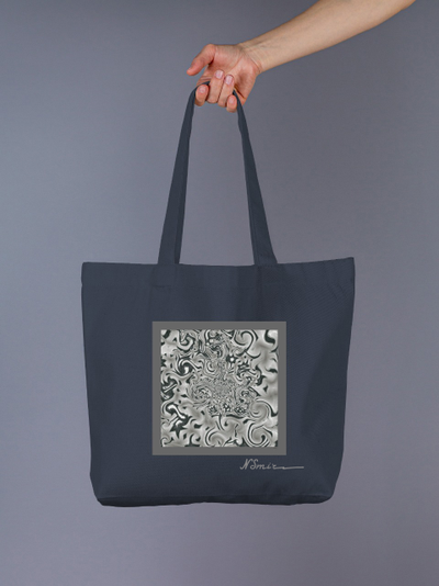 Шоппер из темно-серой саржи "Магия"