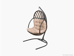 Подвесное кресло "Кокон" из ротанга CALAMUSDON Престиж Лодочка