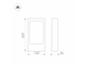 Светильник Arlight LGD-PATH-FRAME-H650-7W Warm3000 (BK, 100 deg, 230V)
