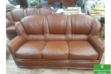 Обивка дивана Итальянская кожа 