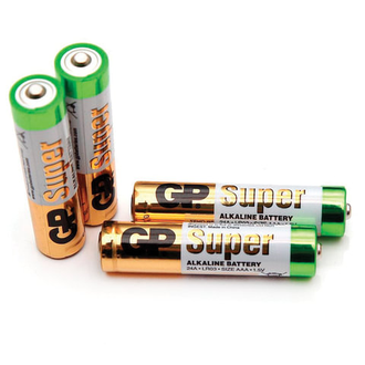 Батарейки GP Super, AAA (LR03, 24А), алкалиновые, комплект 4 шт., в пленке, 24ARS-2SB4
