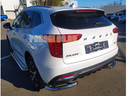 Защита заднего бампера  угловая d60 для Haval Jolion 2021-