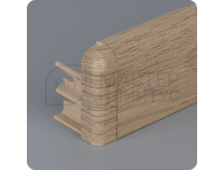 Угол наружный к плинтусу Comfort Classic 80 Дуб мокка 204