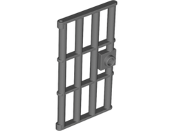 Door 1 x 4 x 6 Barred with Stud Handle, Pearl Dark Gray (60621 / 6037634)