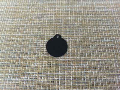 Подвеска кулон круг 32x32мм алюминий черный