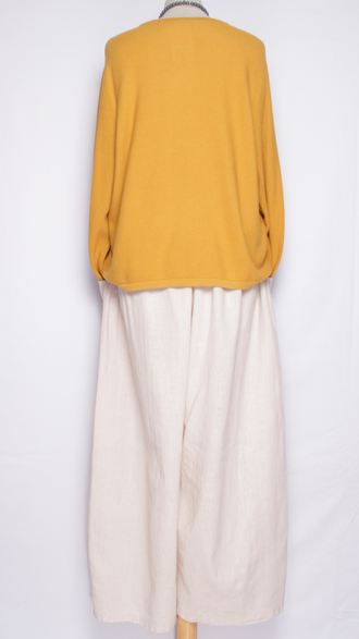 Брюки Бохо"Лён широкие с кармашками" т.синие, хаки, графит,св. бежевые  р.48-58