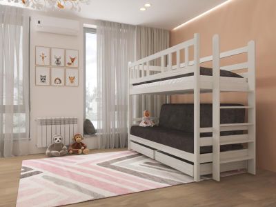 Кровать чердак " Фламинго " орех (МФБ)