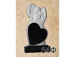 Памятник из мрамора (фигурный, ЧПУ) 1200х600х80 с гравировкой -ЧПУ-м-54Ф