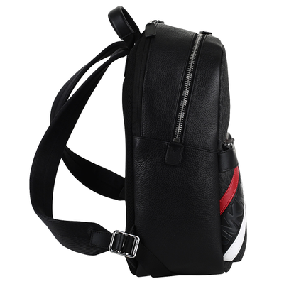 Мужской рюкзак Michael Kors с полосами цвет черный