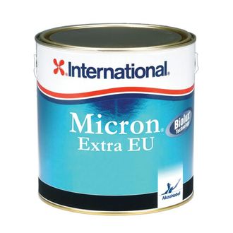 Необрастающая краска «International MICRON EXTRA EU» cамополирующаяся для стеклопластика, стали, дерева,  до 46 км/ч (0.75 и 2.5 ЛИТРА)