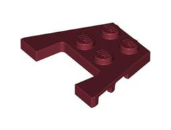 Wedge, Plate 3 x 4 with Stud Notches, Dark Red (48183 / 4240012 / 6056689 / 6182219)