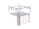Формикарий 4ants Crystal L pro + колония Messor Structor