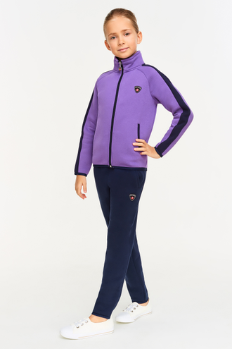 Теплый детский спортивный костюм 12SKD-1096/1, фиолетовый