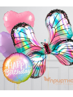 СЕТ ИЗ ВОЗДУШНЫХ ШАРИКОВ "БАБОЧКА"