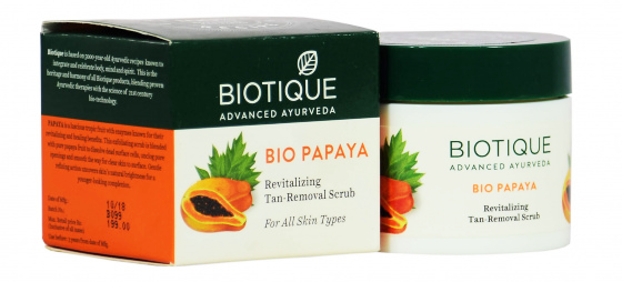 Скраб BIO PAPAYA Revitalizing Tan-Removal (Индия)