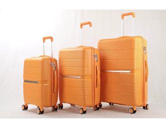 Комплект из 3х чемоданов Treepzon Evo Полипропелен S,M,L оранжевый