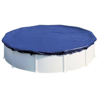 Тент защитный круг Azuro 4,6 м, голубой/черный (трехслойный)