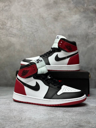 Nike Air Jordan 1 Retro High Red&White с мехом
