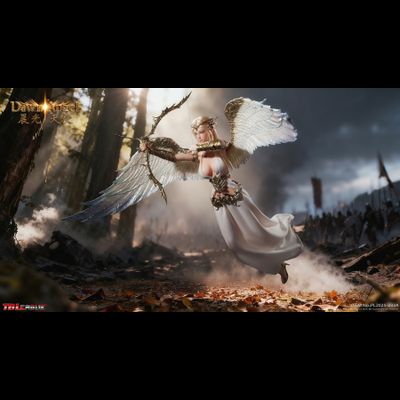 ПРЕДЗАКАЗ - Светлая эльфийка-ангел - Коллекционная фигурка 1/6 Dawn Angel (White) (PL2025-233A) - TBLeague ?ЦЕНА: 25700 РУБ.?