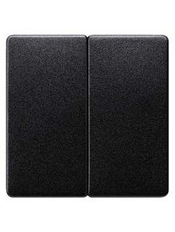 5TG6225 DELTA I-SYSTEM ЧЕРНЫЙ МЕТАЛЛИК ВЫКЛЮЧАТЕЛЬ 2 КЛАВИШИ С НУЛЕВЫМ ПРОВОДНИКОМ 55X55MM