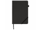 Ежедневник недатированный А5 (138x213 мм) BRAUBERG "Finest", 136 л., кожзам, резинка, черный, 111869