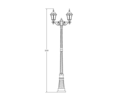 Садово-парковый светильник Astoria l S (h=197см)