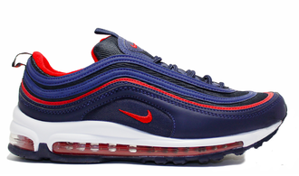 Nike Air Max 97 Синие с красным (41-45) Арт. 030MF-A