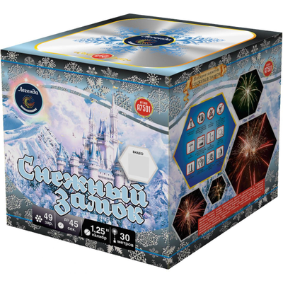 Батарея салютов СНЕЖНЫЙ ЗАМОК (1,2" / 49 залпов)