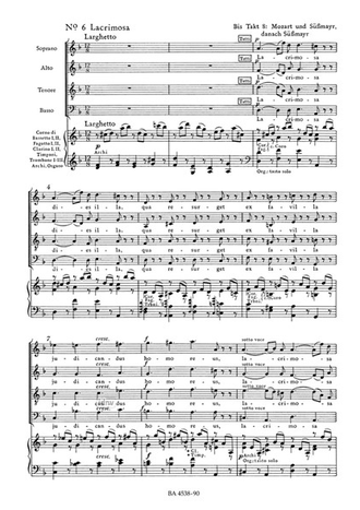 Mozart. Requiem KV626 für Soli, gem Chor und Orchester Klavierauszug (Neuausgabe 2017)